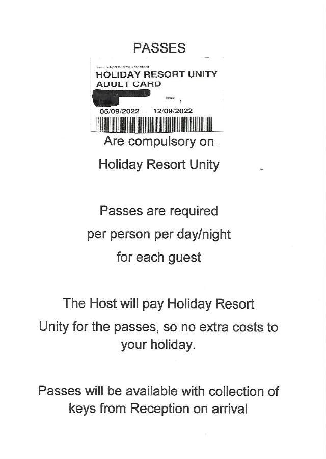 149 Holiday Resort Unity 3 Bedroom Passes Included Brean Luaran gambar