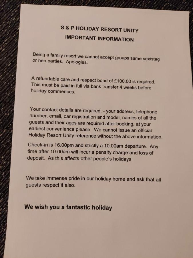 149 Holiday Resort Unity 3 Bedroom Passes Included Brean Luaran gambar